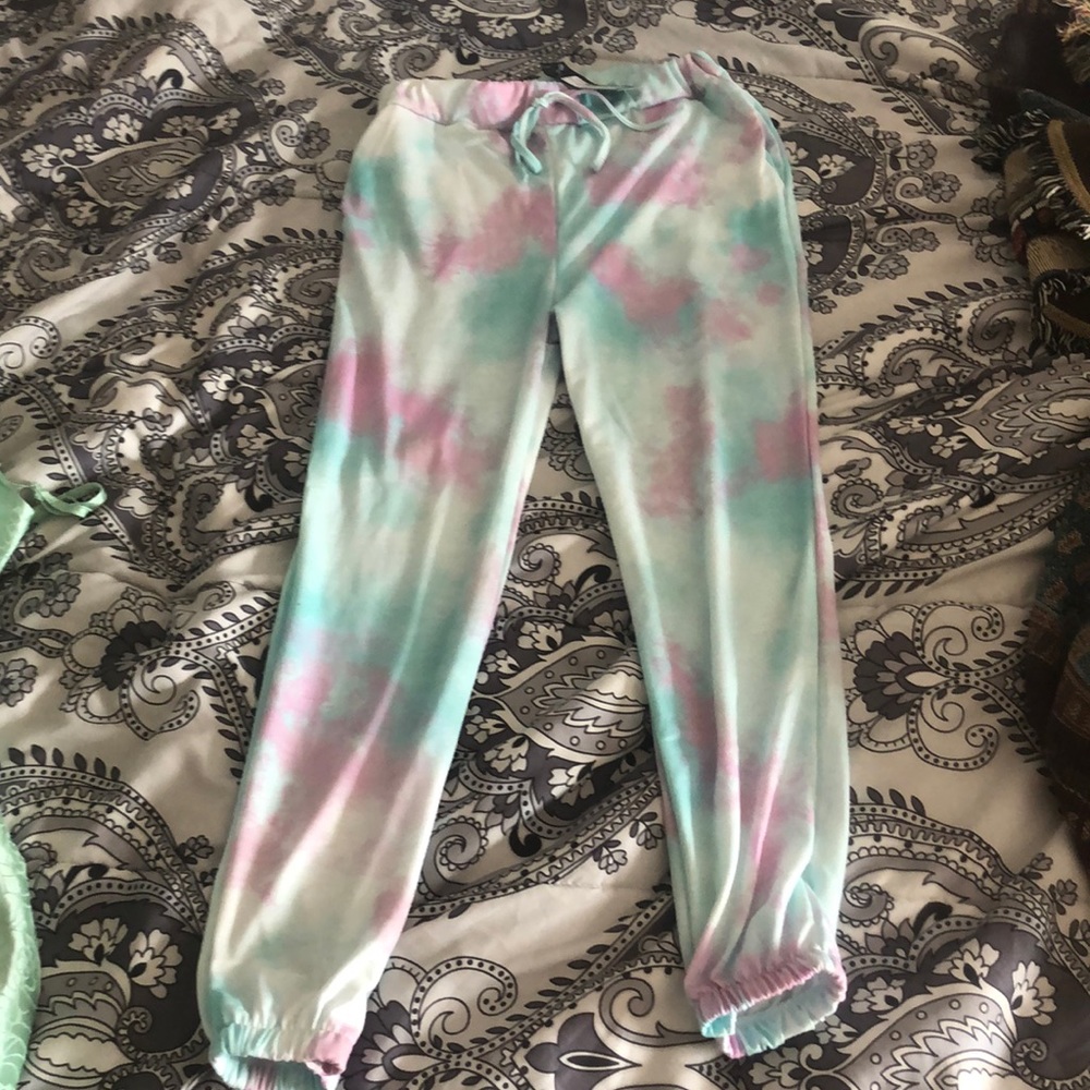 Never worn tye-dye Nasty Gal joggers